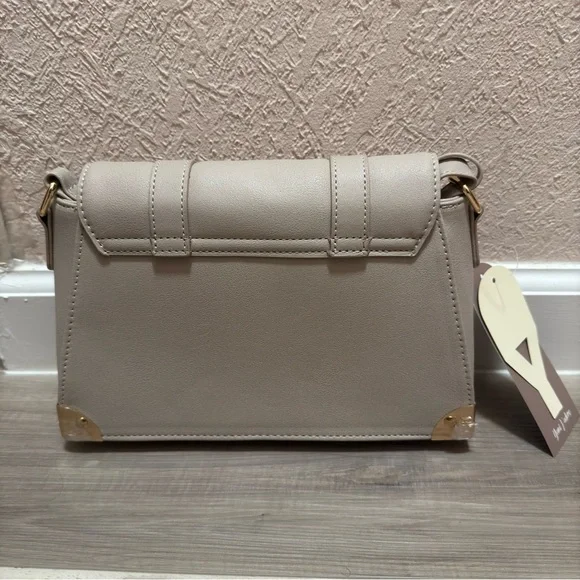 Yani J'adore Beige and Gold Crossbody Bag with Adjustable Strap - Picture 2 of 6